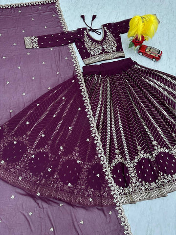 Heavy Faux Georgette Ready to Wear Lehenga Choli