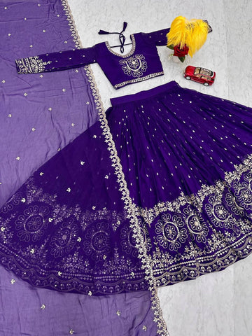 Beautiful Faux Georgette Ready to Wear Lehenga Choli