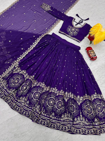 Beautiful Faux Georgette Ready to Wear Lehenga Choli