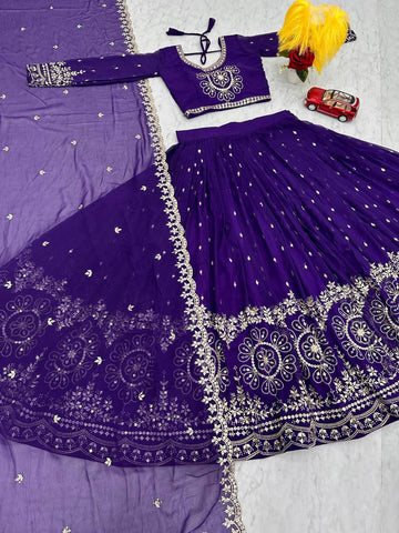 Beautiful Faux Georgette Ready to Wear Lehenga Choli