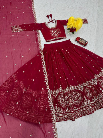 Beautiful Faux Georgette Ready to Wear Lehenga Choli