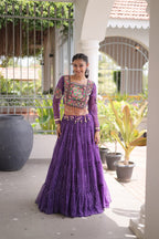 Navratri Festival Faux Georgette Bandhani Print Lehenga Choli