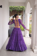 Navratri Festival Faux Georgette Bandhani Print Lehenga Choli