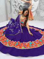 Designer Cotton Mirror Lehenga Set | Tulip Designer