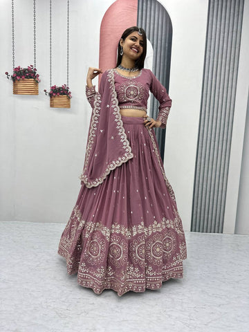 Beautiful Faux Georgette Ready to Wear Lehenga Choli