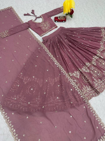 Beautiful Faux Georgette Ready to Wear Lehenga Choli