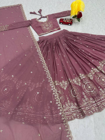 Beautiful Faux Georgette Ready to Wear Lehenga Choli