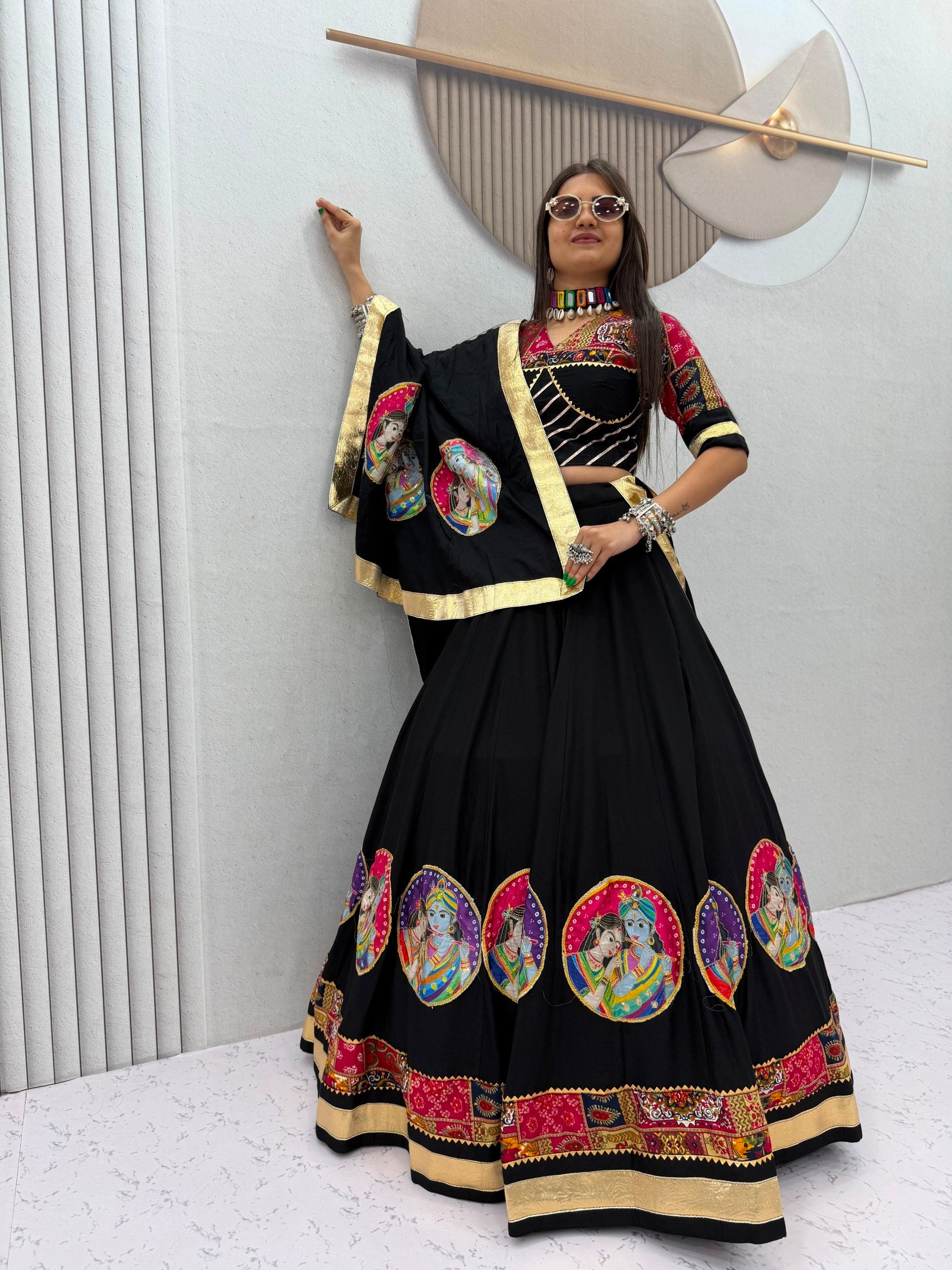 Navratri Cotton Printed Lehenga Set | Tulip Designer