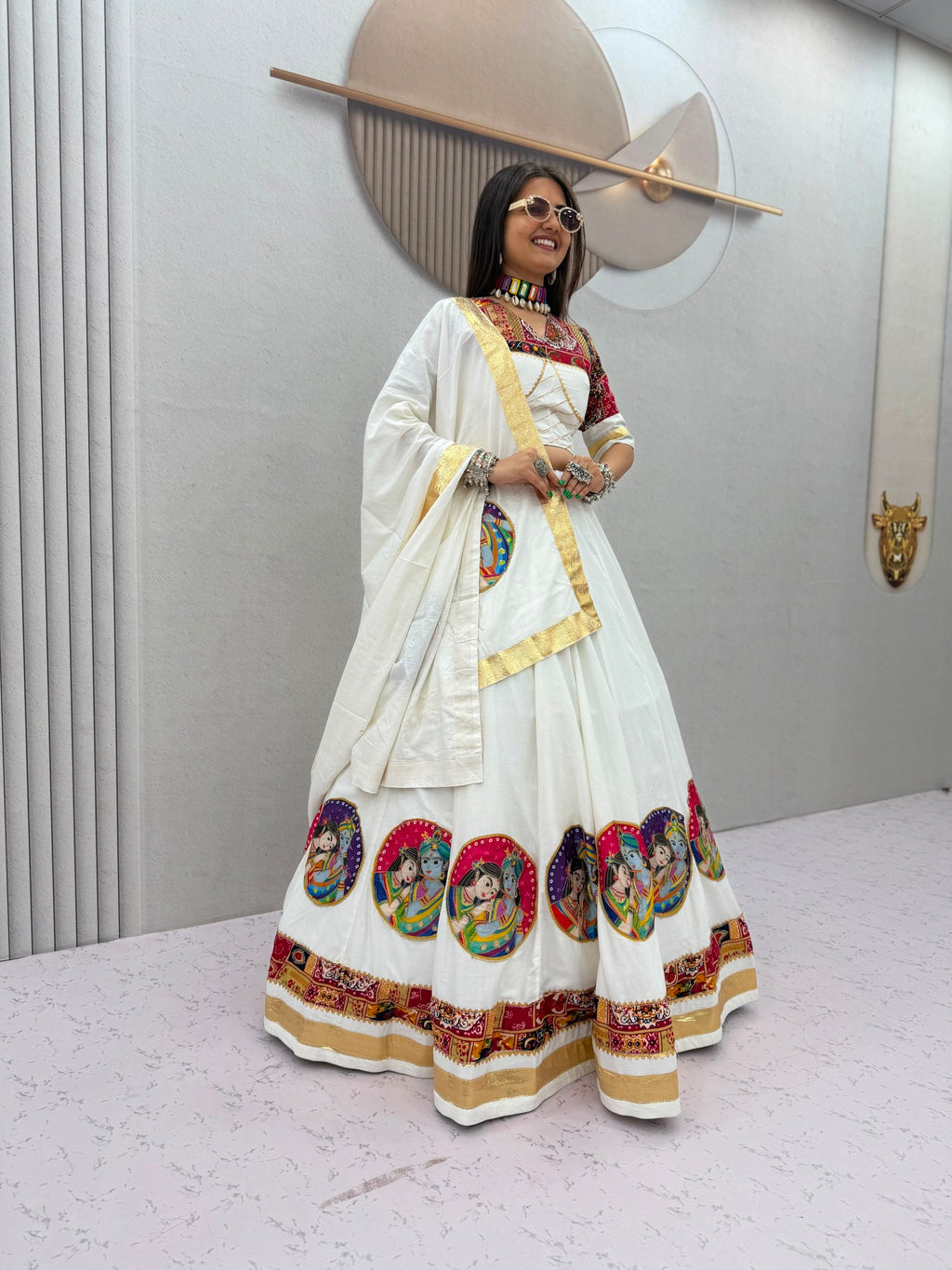 Navratri Cotton Printed Lehenga Set | Tulip Designer
