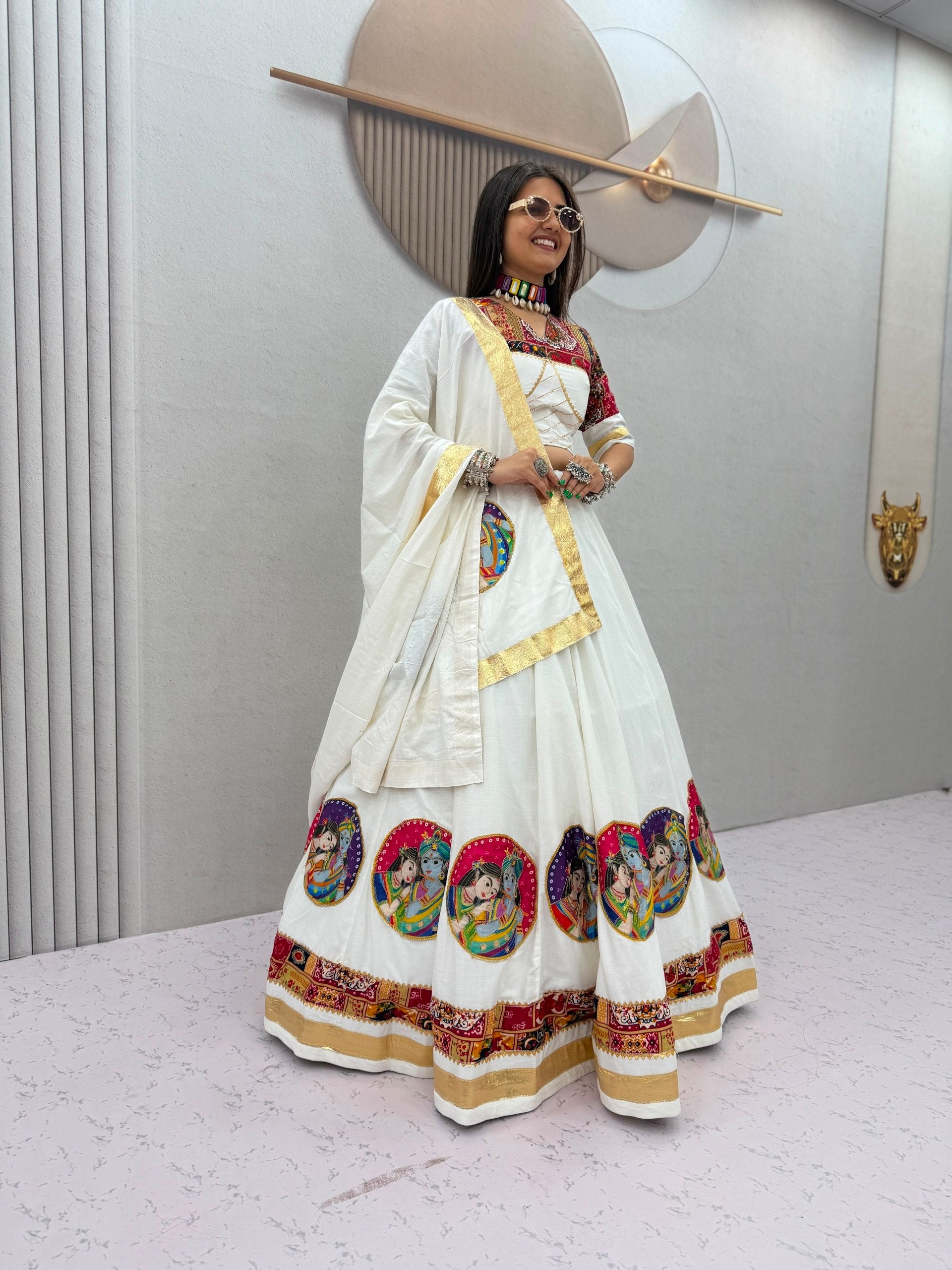Navratri Cotton Printed Lehenga Set | Tulip Designer