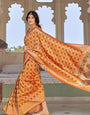 Prominent Mustard Paithani Silk Saree With Invaluable Blouse Piece