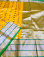 Super classy Yellow Banarasi Silk Saree With Admirable Blouse Piece